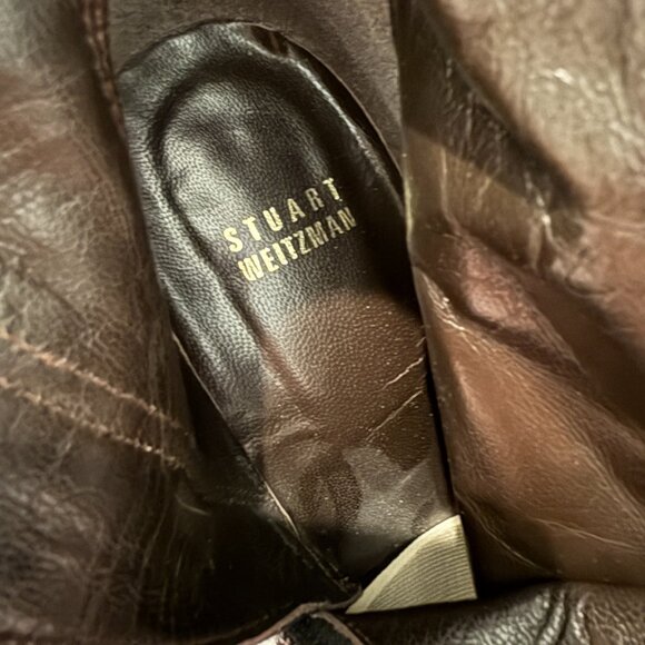 Stuart Weitzman Wren 8M boots Leopard Mob Wives Core City Cow Hide Fur - Picture 9 of 14